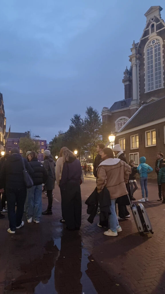 Anne Frank House at night